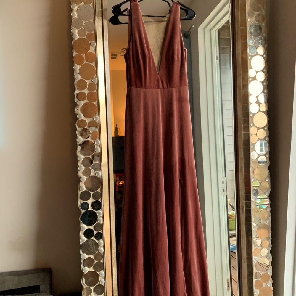Jenny Yoo Velvet Bridesmaid Dress